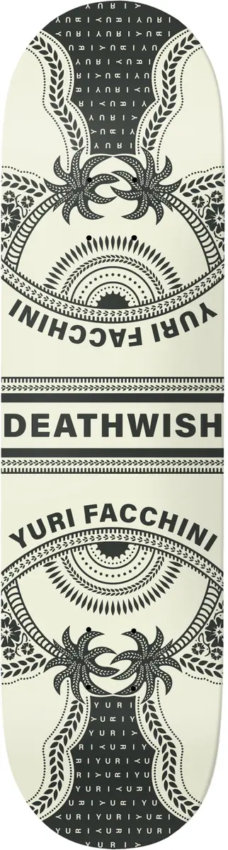 Deathwish Zaza Skateboard Deck Designed by Yuri Facchini – 8.5-Inch Symmetrical Shape