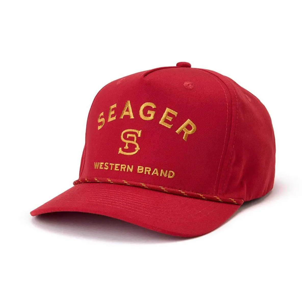 Seager Branded Snapback Hat - Maroon 1