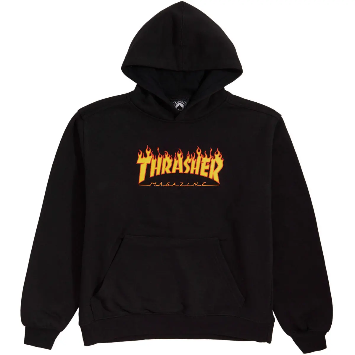 Thrasher Youth Flame Logo Hoodie - Black 1