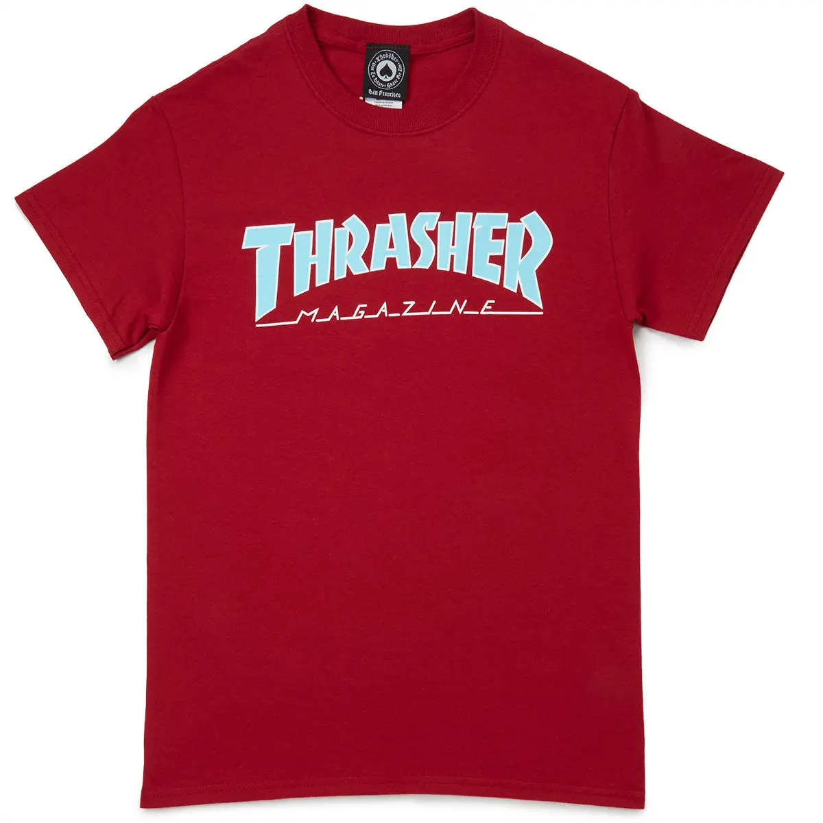 Thrasher Outlined T-Shirt - Cardinal 1