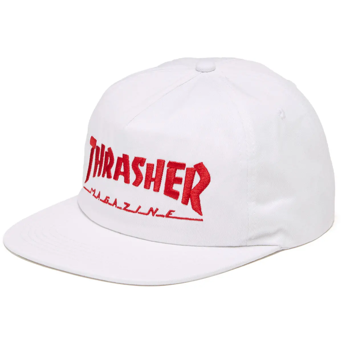 Thrasher Mag Logo Snapback Hat - White 1