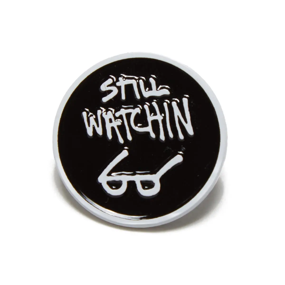 Thrasher Still Watchin Pin - Black 1