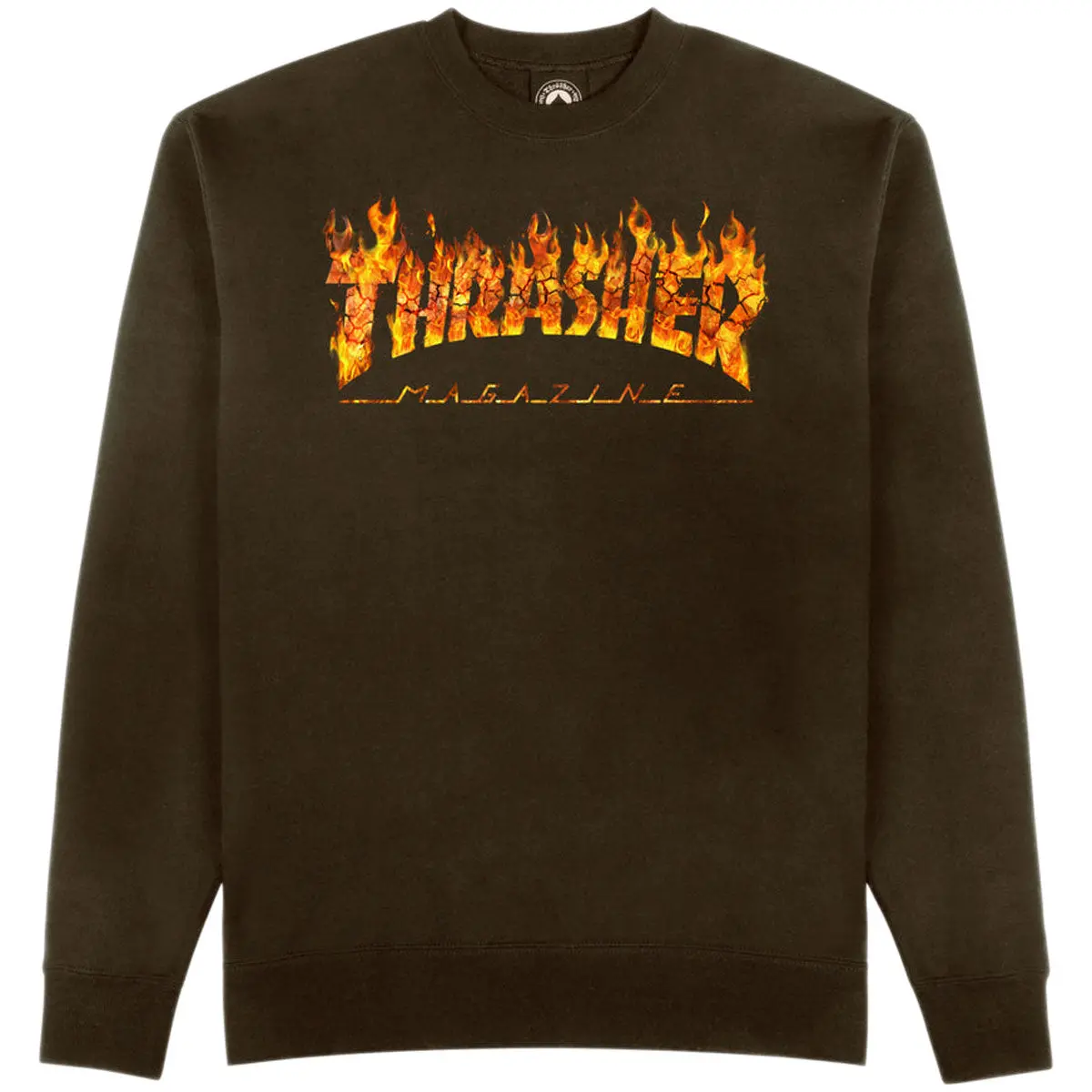 Thrasher Inferno Sweatshirt - Dark Chocolate 1