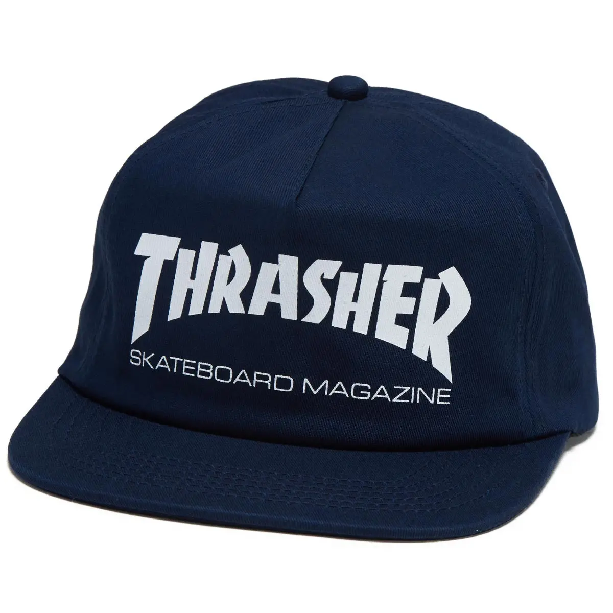 Thrasher Skate Mag Snapback Hat - Navy/White 1