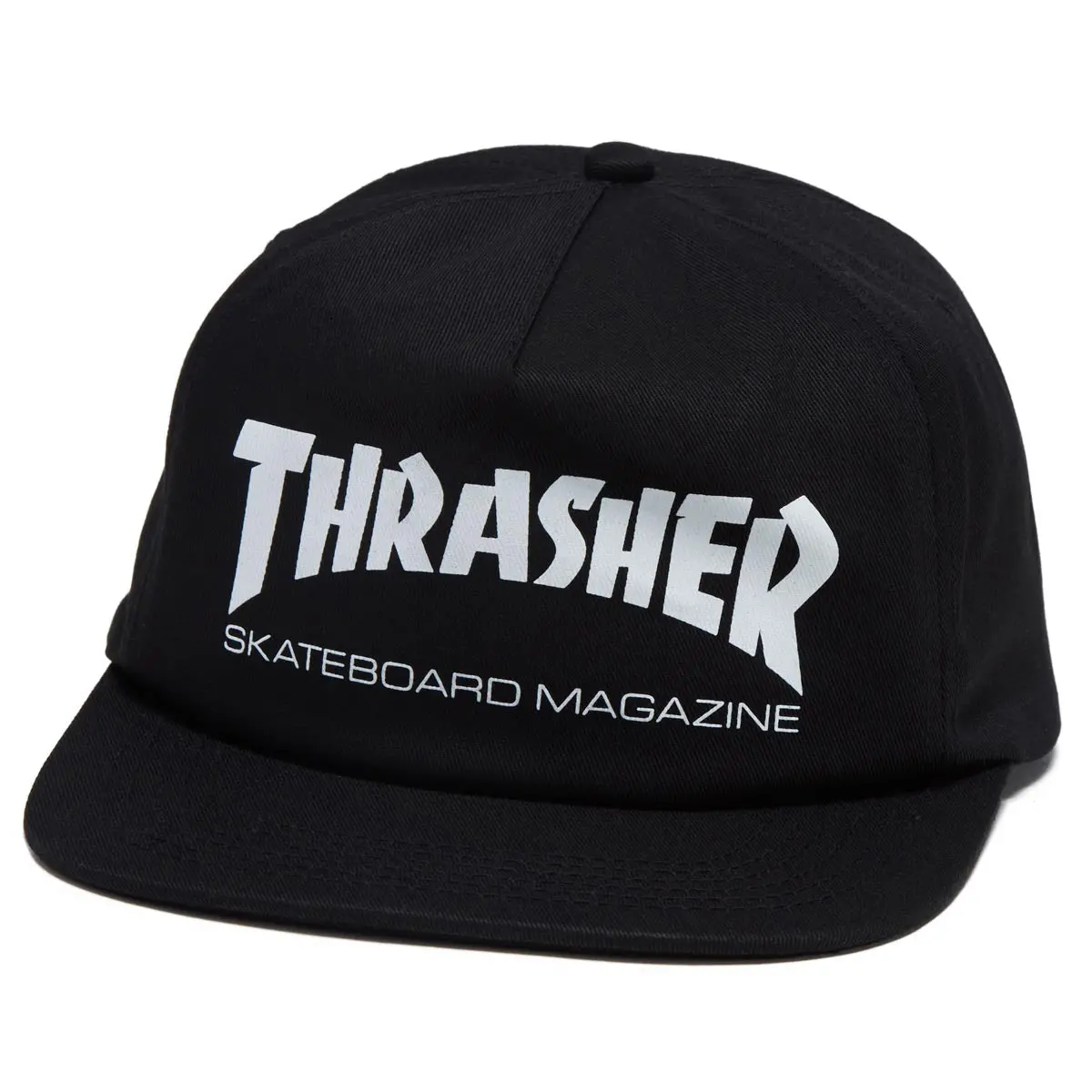 Thrasher Skate Mag Snapback Hat - Black/White 1