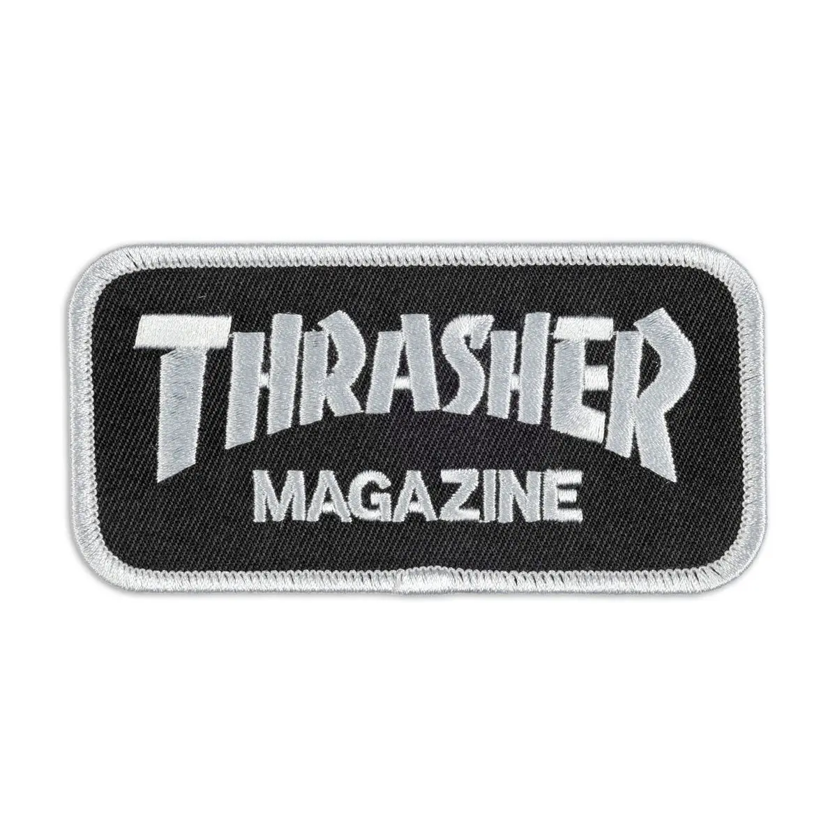 Thrasher Logo Patch - Black/Grey 1
