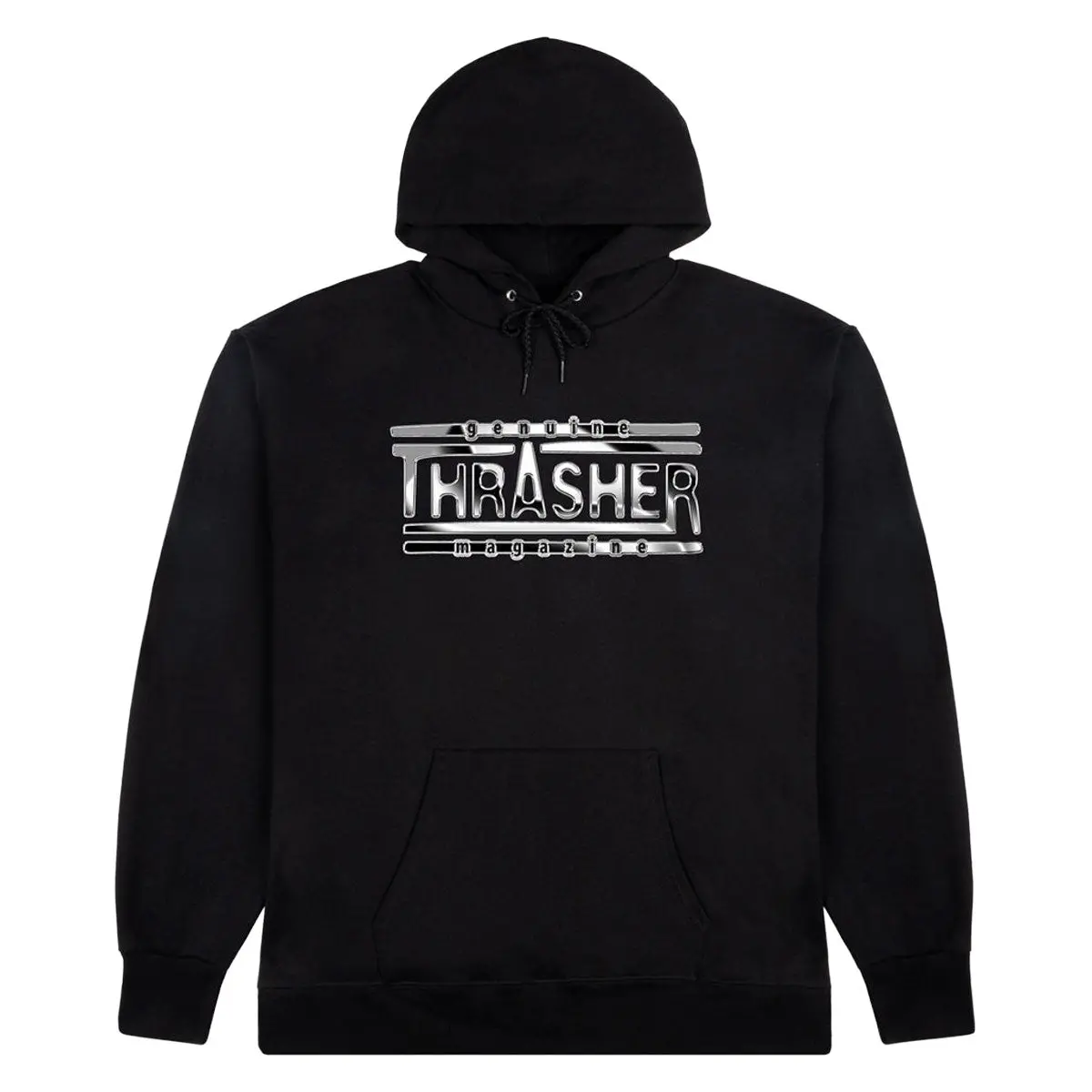 Thrasher Chrome Genuine Hoodie - Black 1