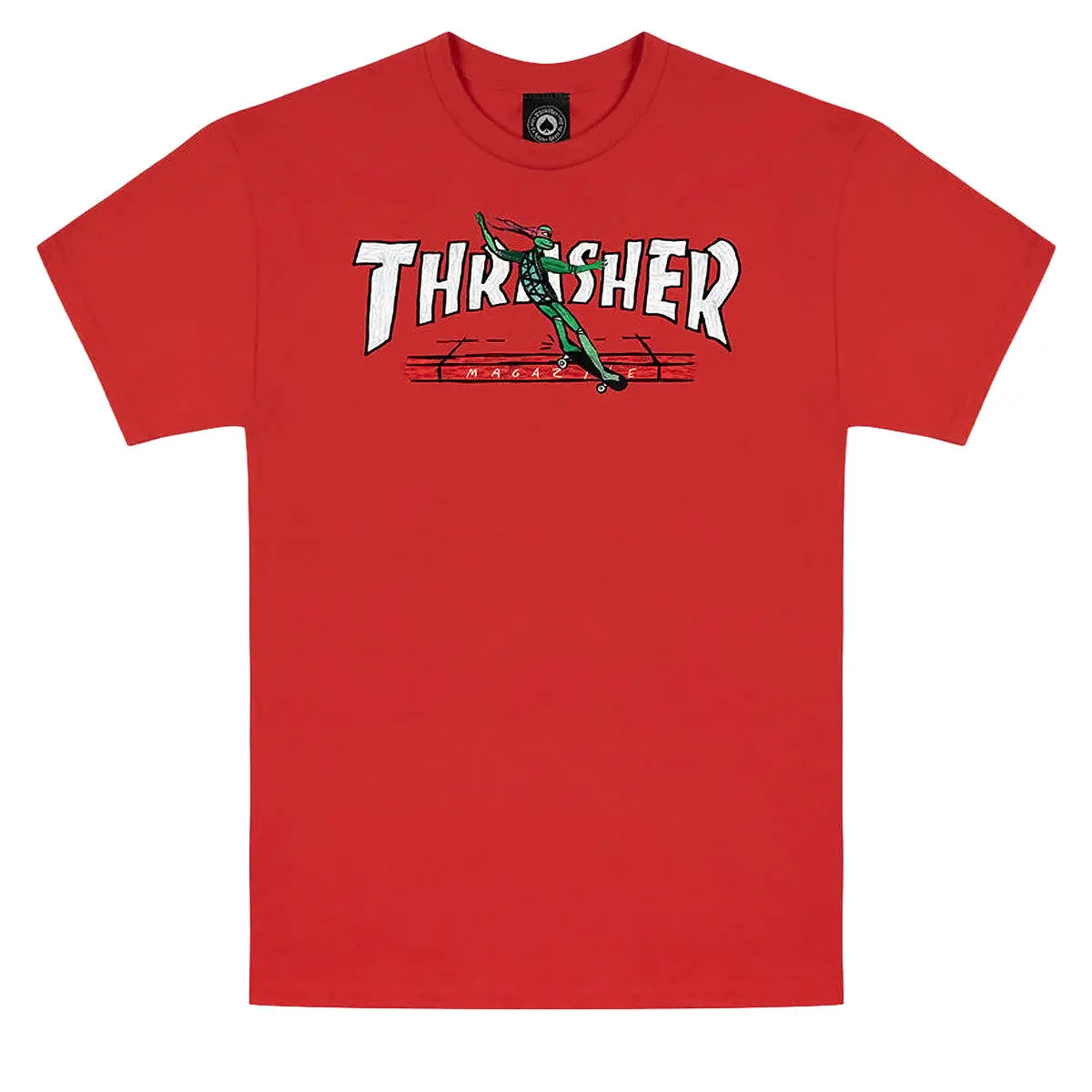 Thrasher Red Curb By Lsd Worldpeace T-Shirt - Red 1