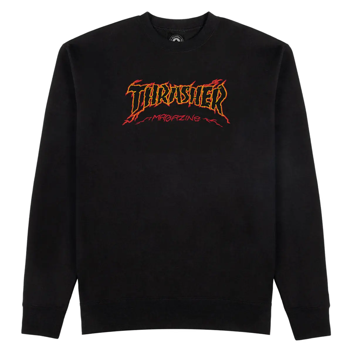 Thrasher Cracked By Exteenager Sweatshirt - Black 1