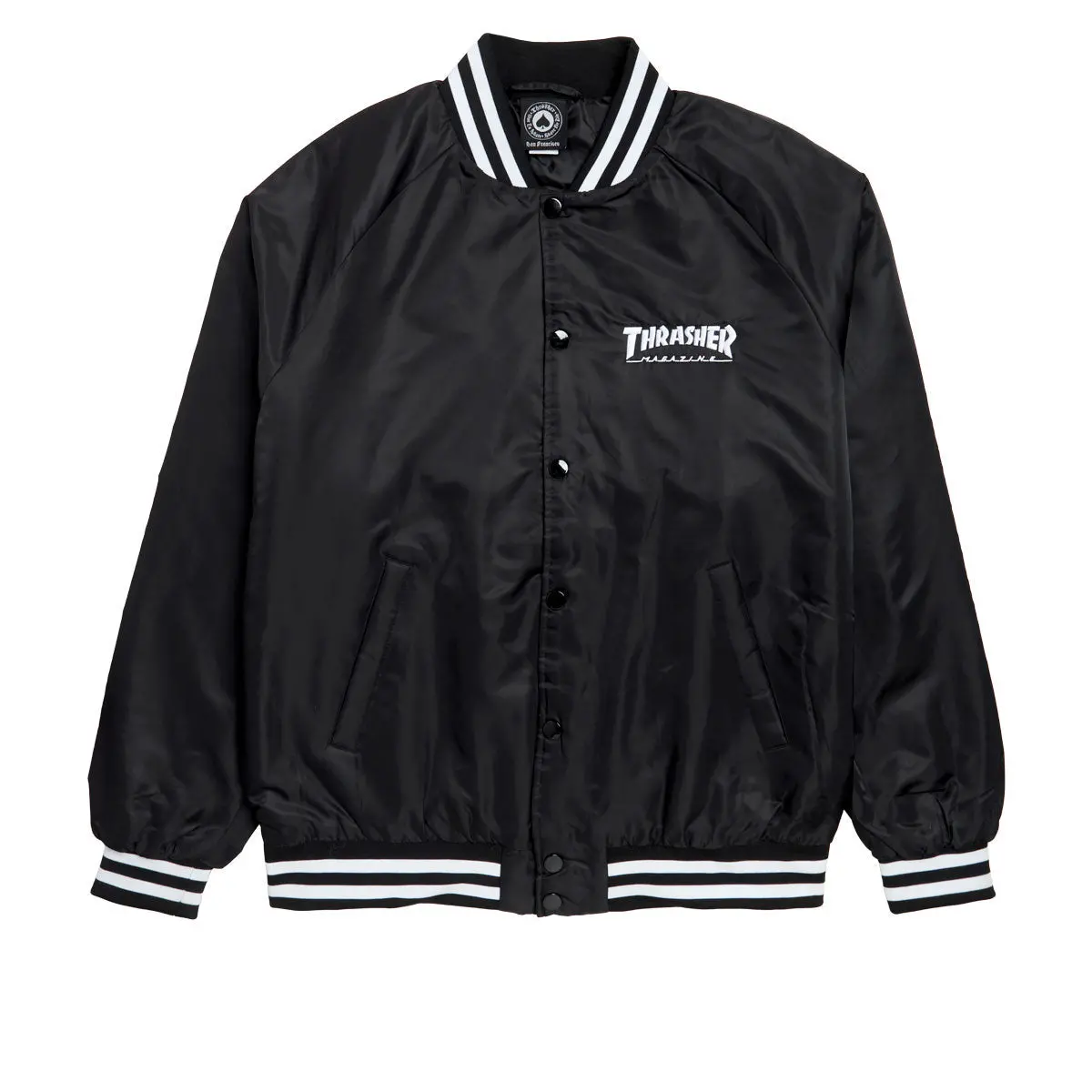 Thrasher Mag Logo Dugout Jacket - Black/White 1