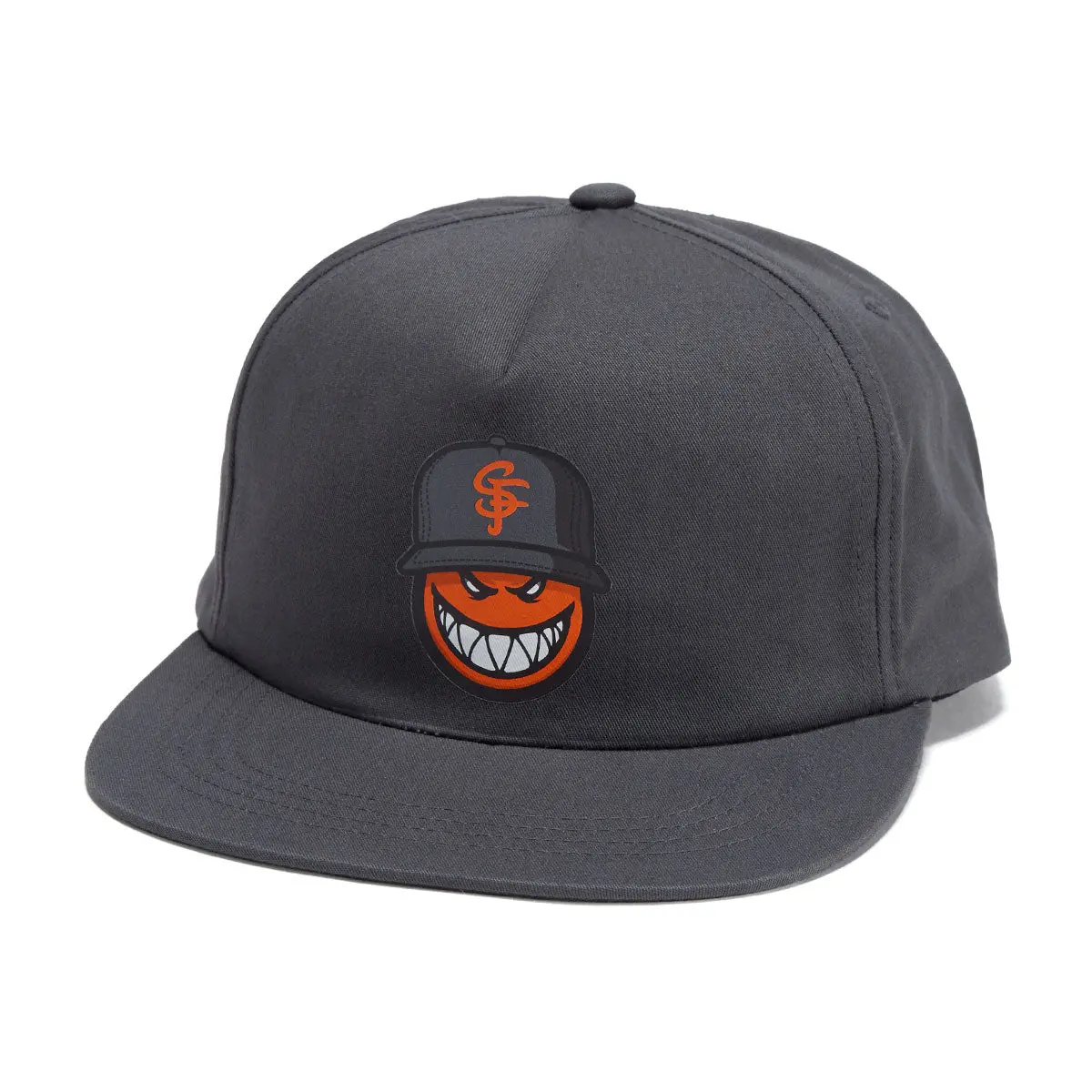 Thrasher X Spitfire Sf Loc Snapback Hat - Charcoal 1