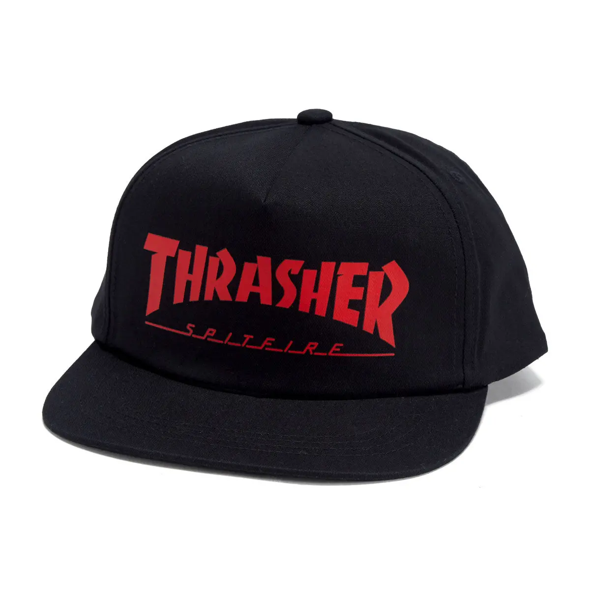 Thrasher X Spitfire Snapback Hat - Black 1