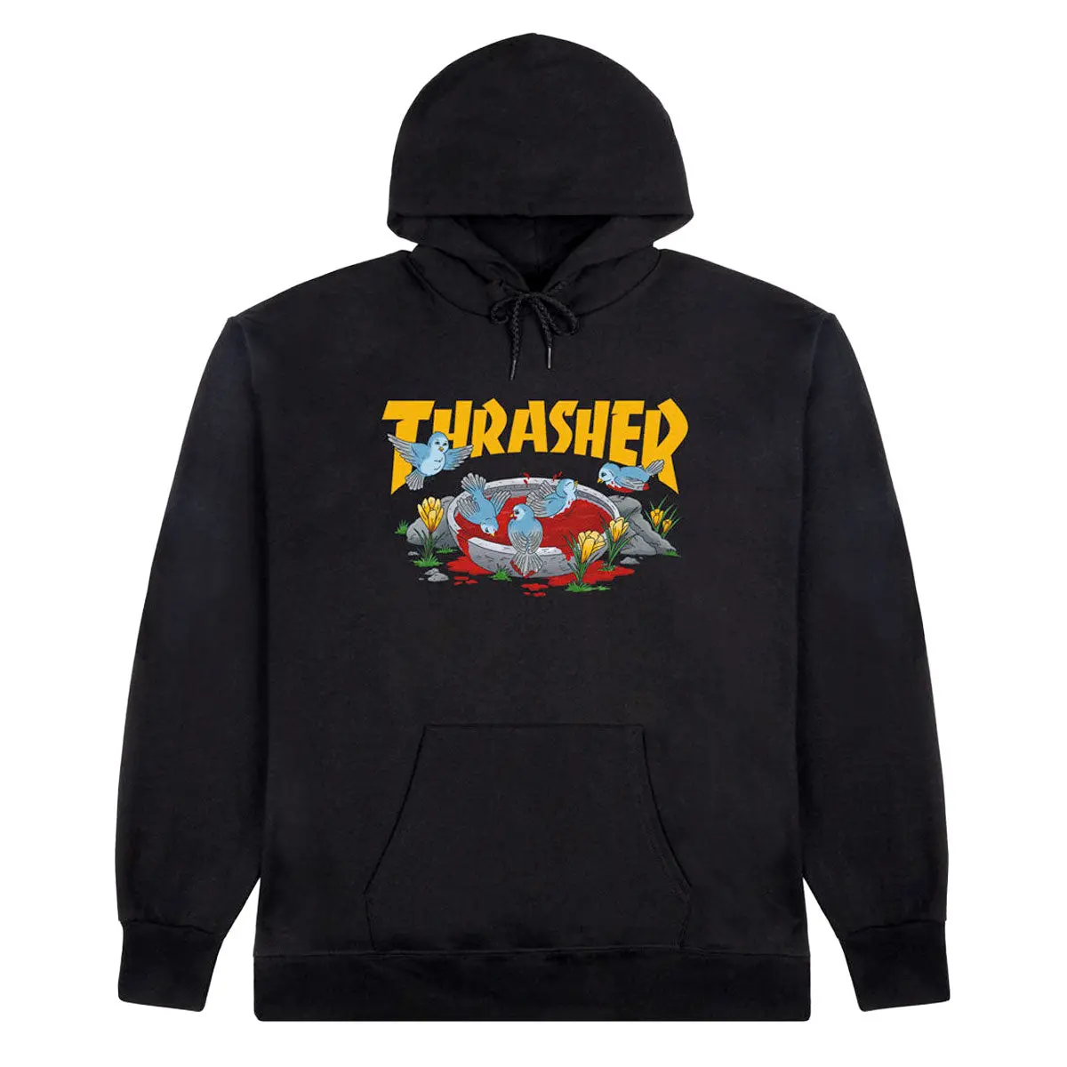 Thrasher Blood Bath Hoodie - Black 1