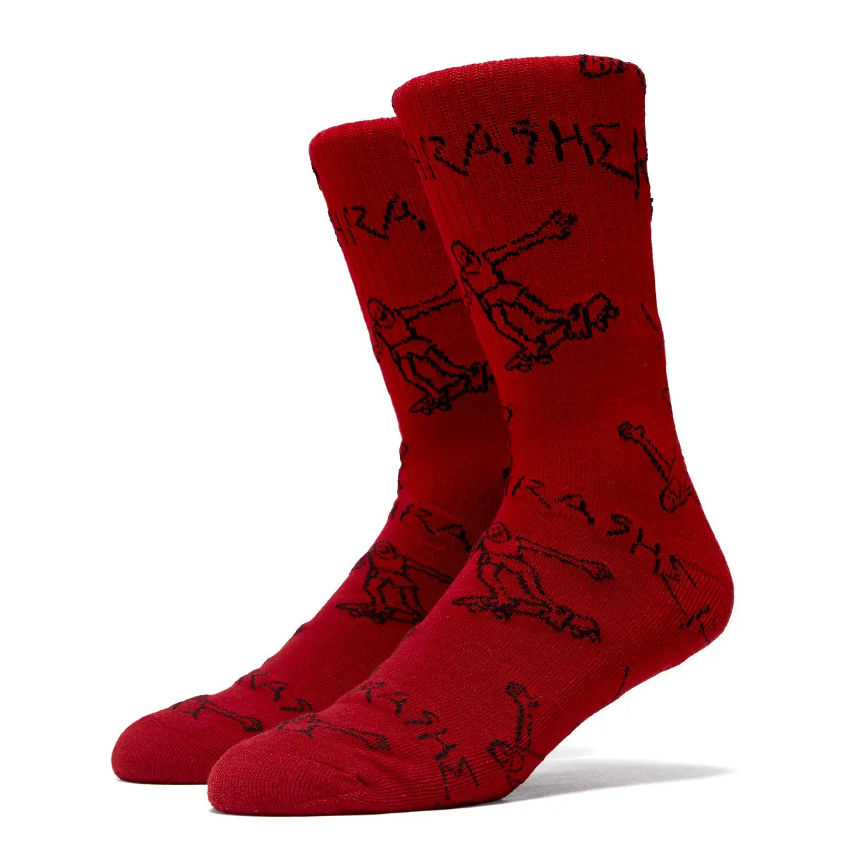 Thrasher Gonz Crew Socks - Red/Black 1