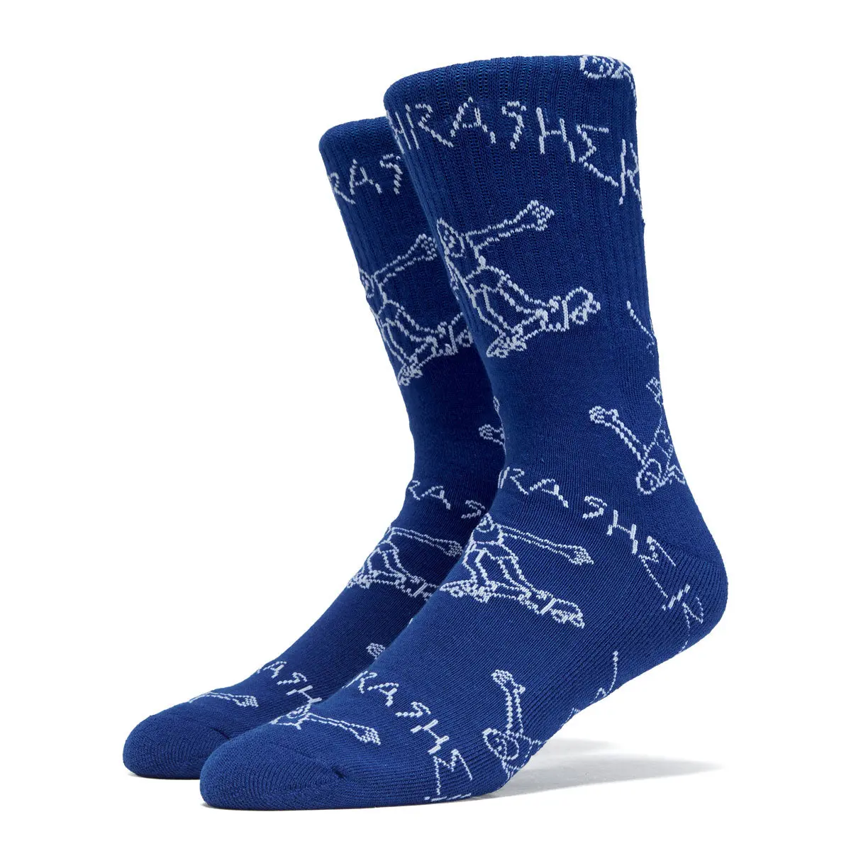 Thrasher Gonz Crew Socks - Blue/White 1