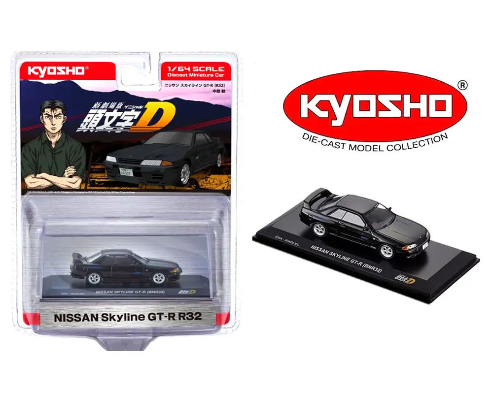 Kyosho 1:64 Initial D Nissan Skyline Gt-R (Bnr32) – Black – Limited Edition 1