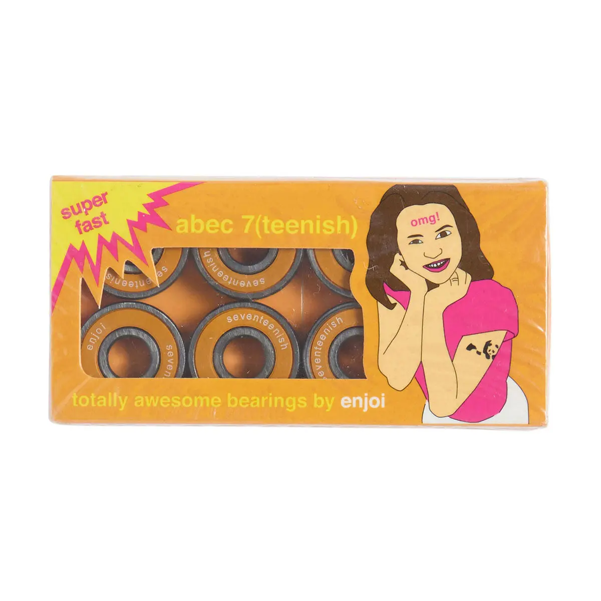 Enjoi Abec 7 Teenish Bearings - Orange 1
