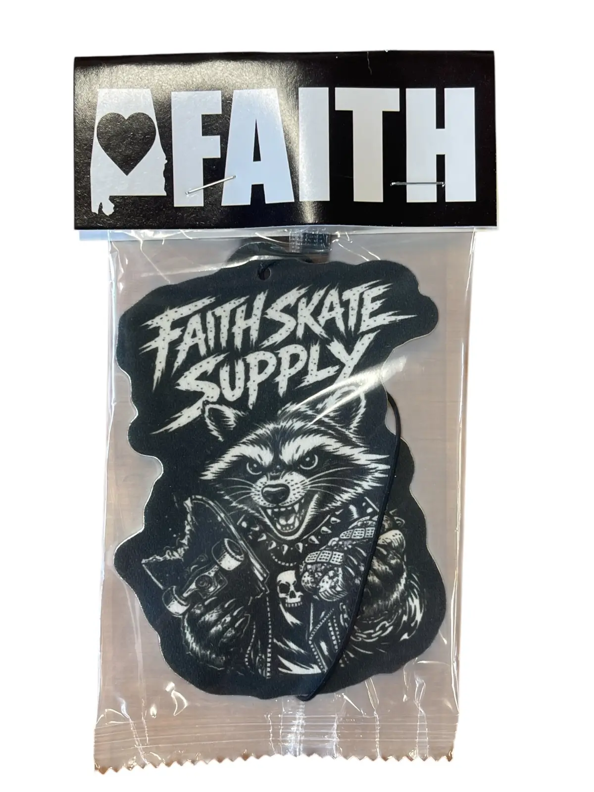 Punk Panda Car Air Freshener – Faith Skate Shop Day 2026 Edition