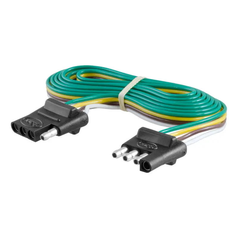 Curt 4-Way Flat Connector Plug & Socket W/72In Wires 1