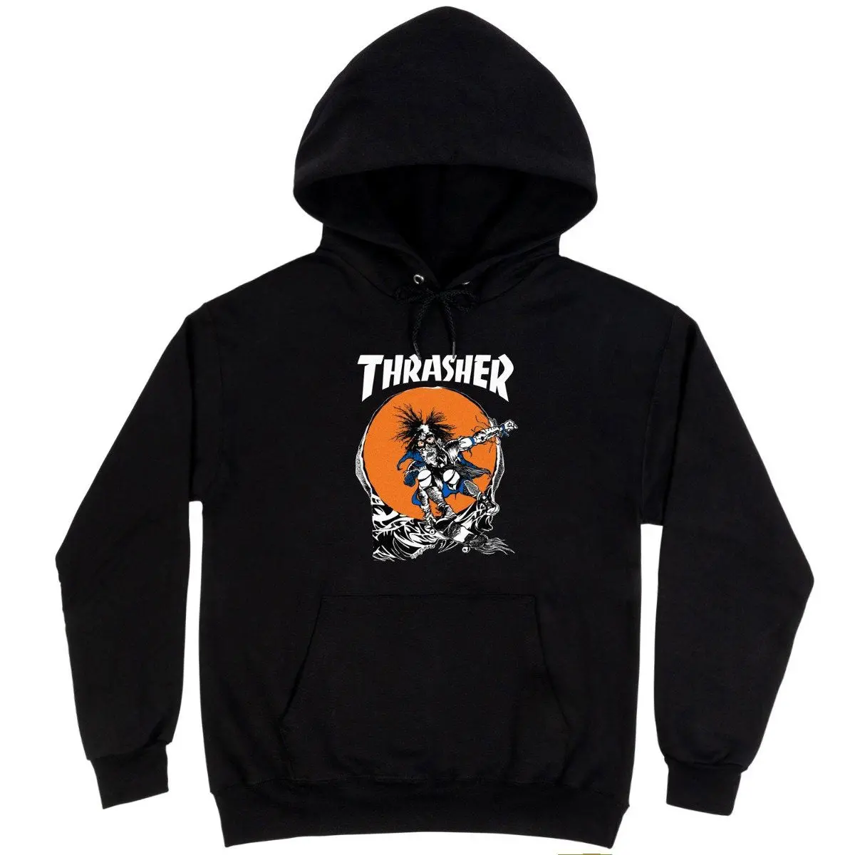 Thrasher Skate Outlaw Hoodie - Black 1