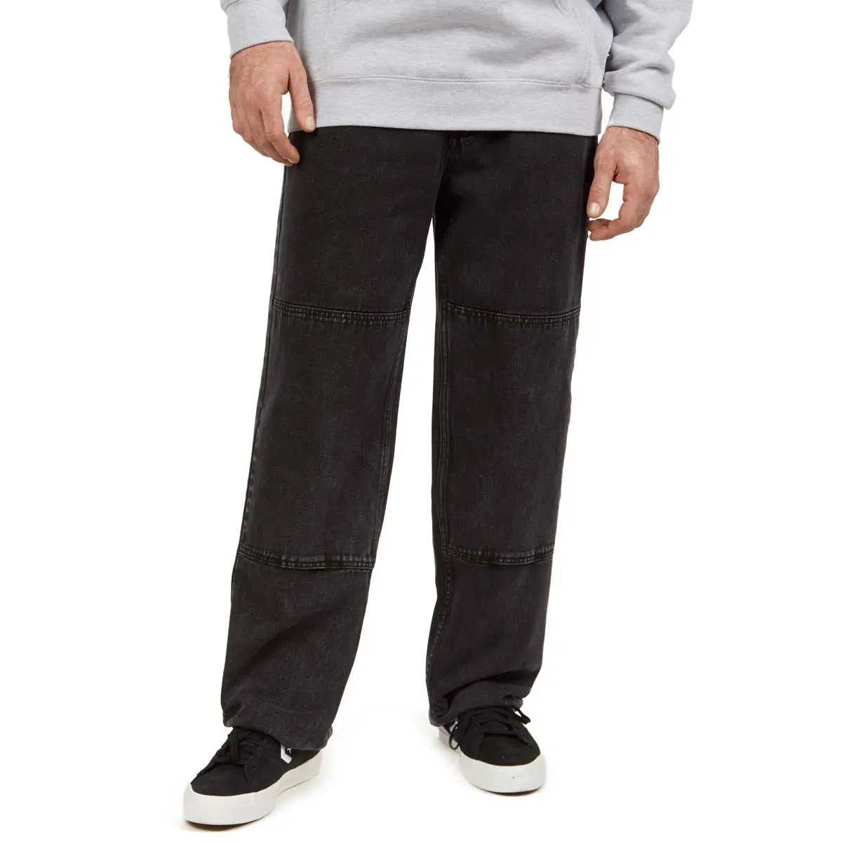 Ccs Double Knee Original Relaxed Denim Jeans - Acid Black 1