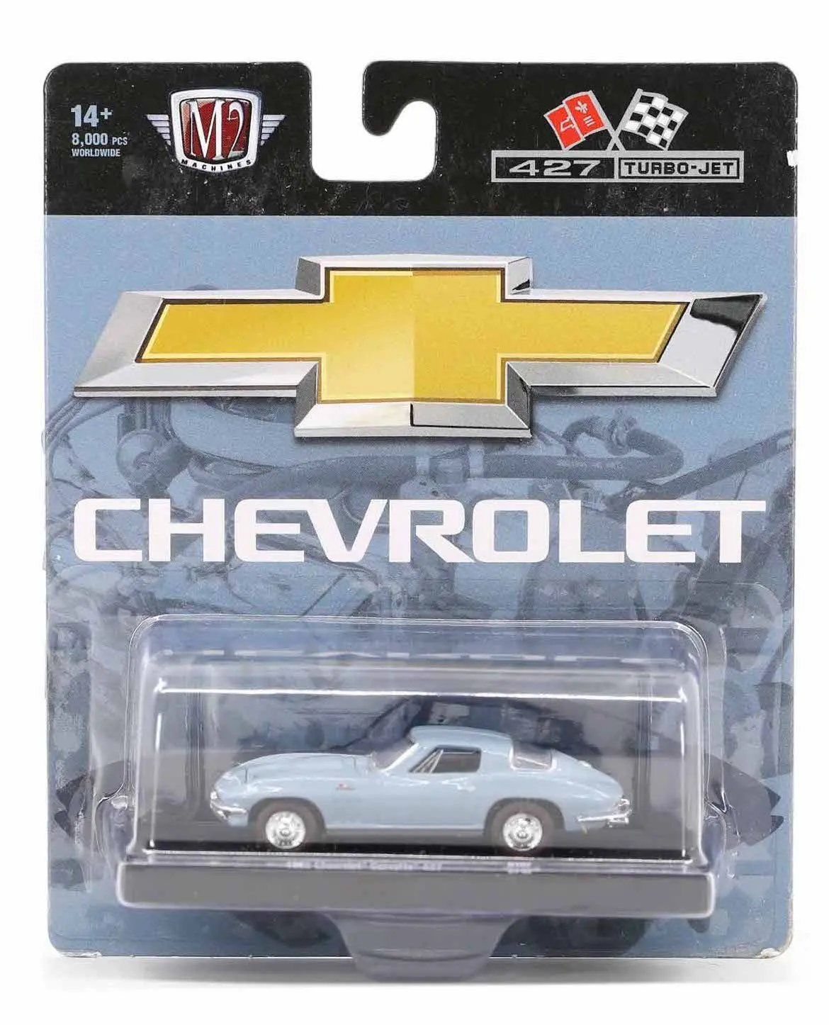 1966 Chevrolet Corvette 427 M2 Machines 1:64 Diecast Auto Drivers Release 107 1