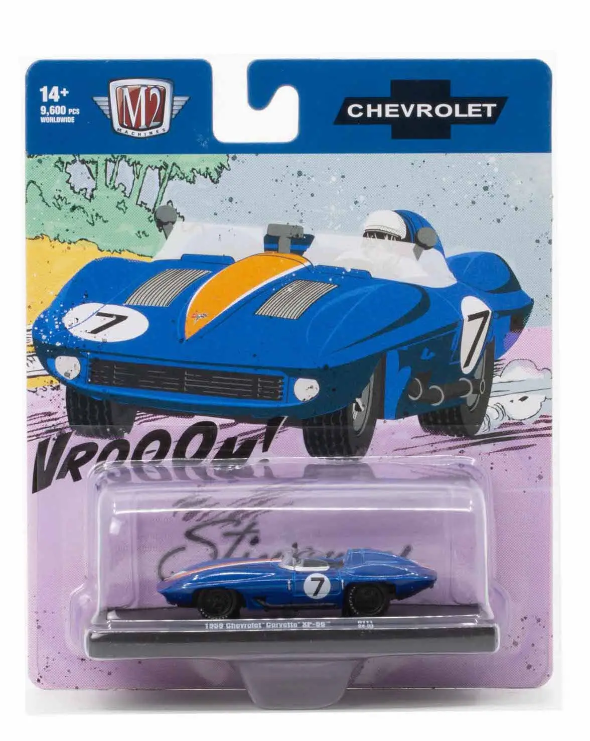 1959 Chevrolet Corvette Xp-86 M2 Machines 1:64 Diecast Auto Drivers Release 111 1