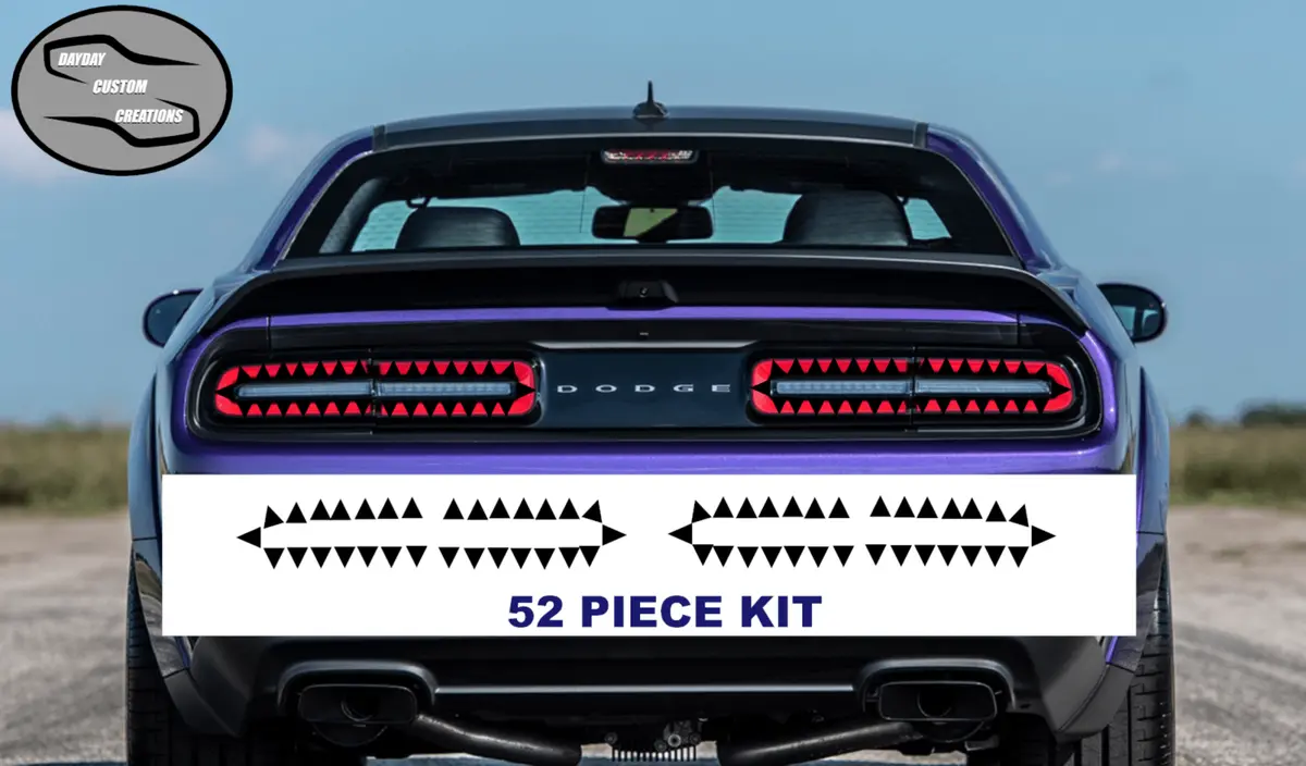 15-23 Dodge Challenger Taillight Decal Design 7 1