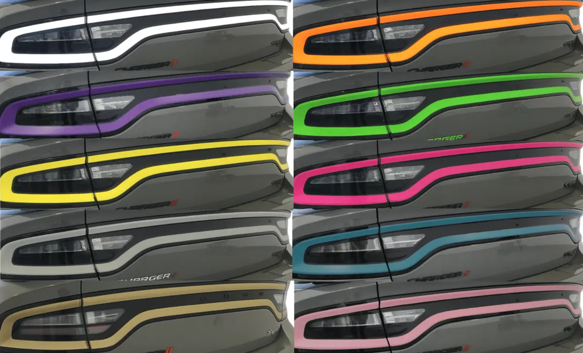 15-23 Dodge Charger Colored Taillight Tint Decal 1