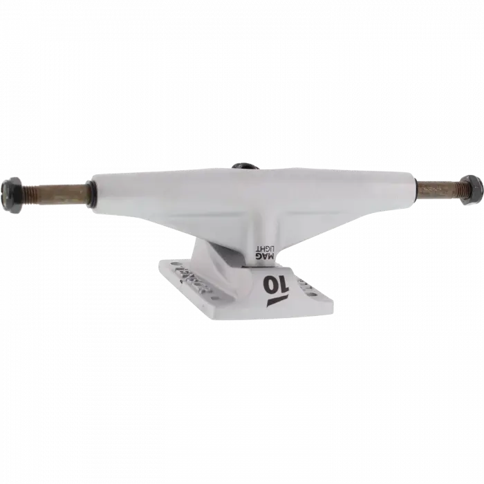 Tensor Mag Light Low Profile Silver Skateboard Trucks – 5.5" Axle Width (Fits 8.25"–8.5" Decks)