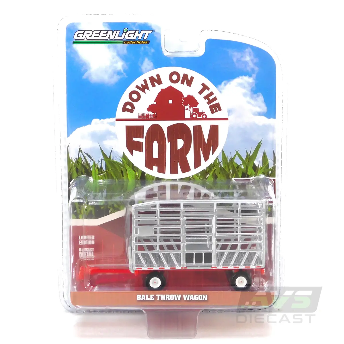 Down On The Farm 48090F Bale Throw Wagon 1:64 Diecast 1