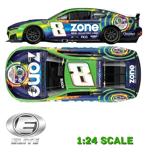 *Preorder* Kyle Busch 2026 Zone Jalapeno Lime Elite 1:24 Nascar Diecast 1