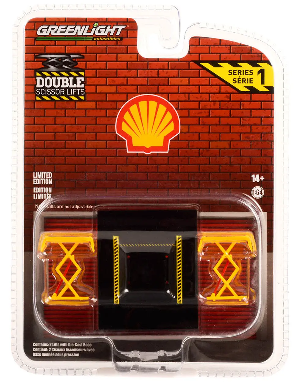 Shell Oil Scissor Lift 1:64 Diecast Automotive Double Scissor Lifts Series 1 1