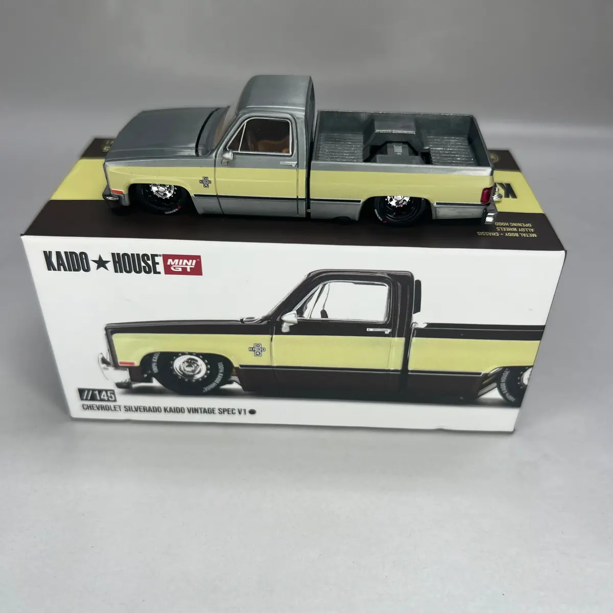 Chase Kaido House X Mini Gt 1:64 #145 Chevrolet Silverado Kaido Vintage  Spec  V1 1