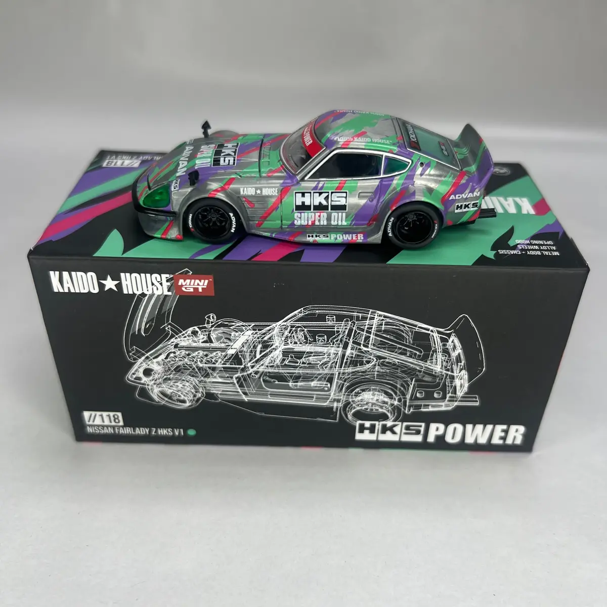 Chase Kaido House X Mini Gt 1:64 #118 Nissan Fairlady Z Hks V1 1