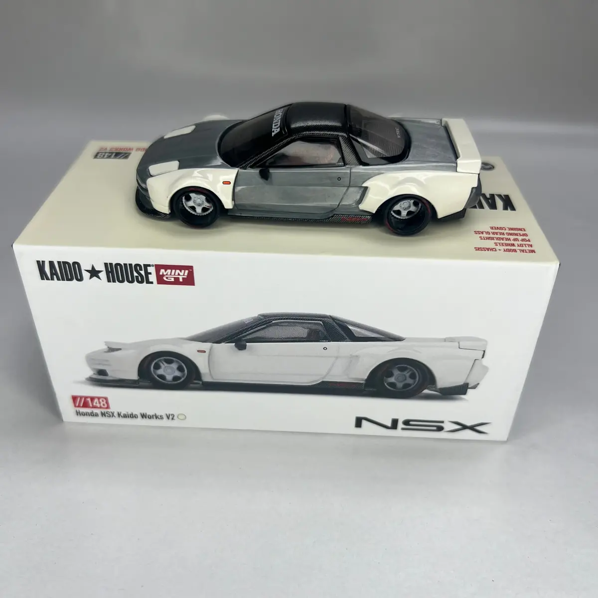 Chase Kaido House X Mini Gt 1:64 #148 Honda Nsx Na1 Kaido Works V2 White 1