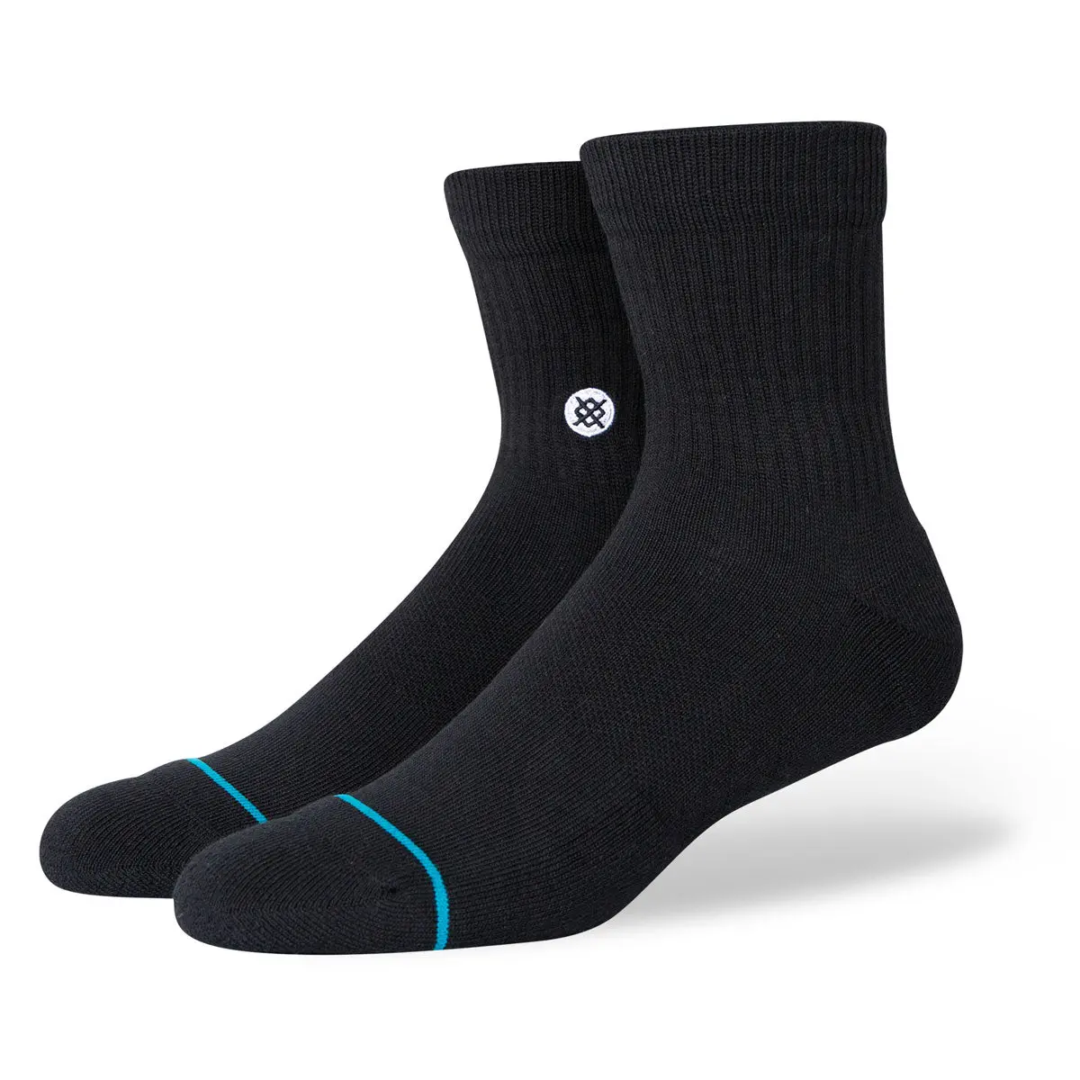 Stance Icon Quarter Socks - Black 1