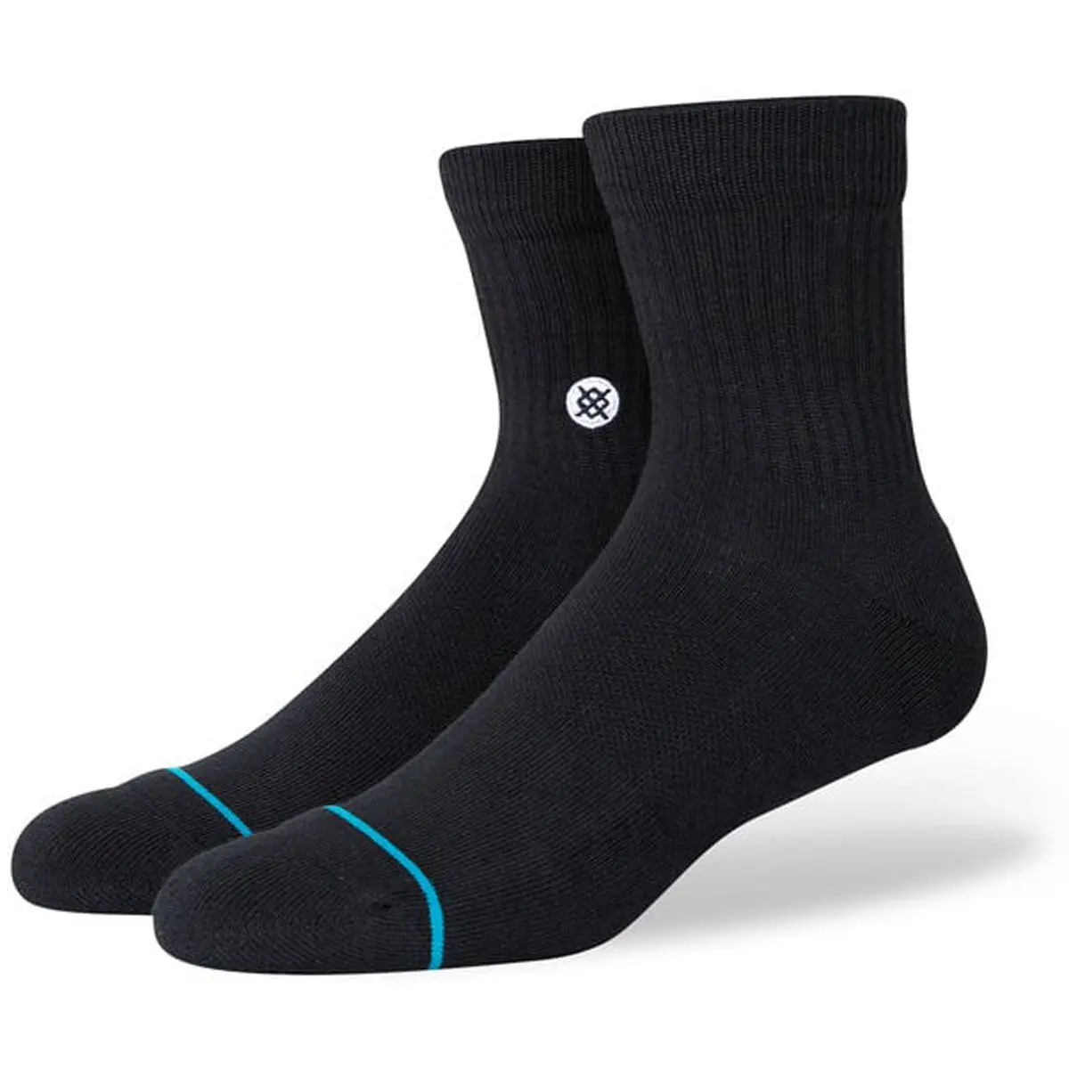 Stance Icon Quarter 3 Pack Socks - Black 1