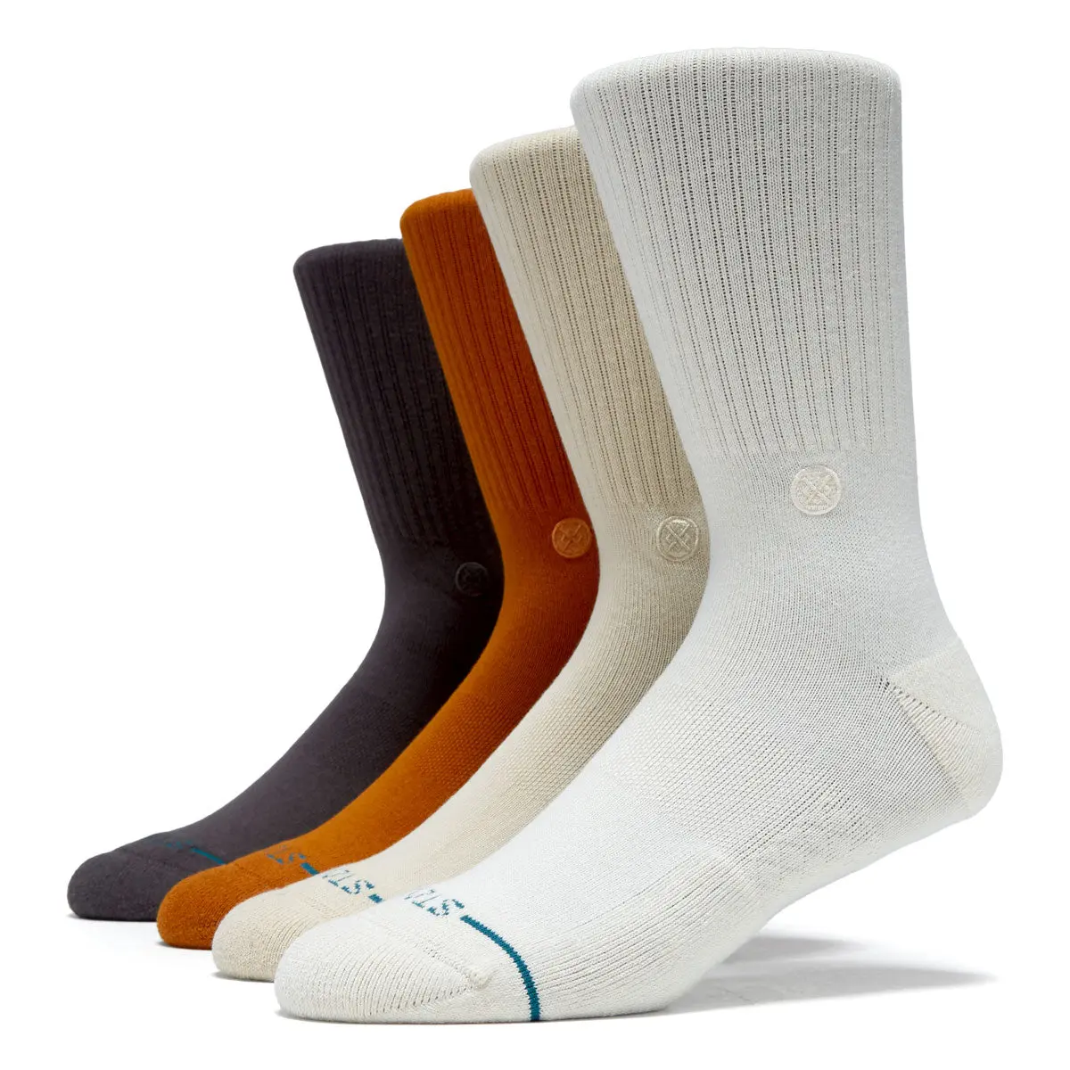Stance Icon Crew 4 Pack Of Socks - Canvas 1