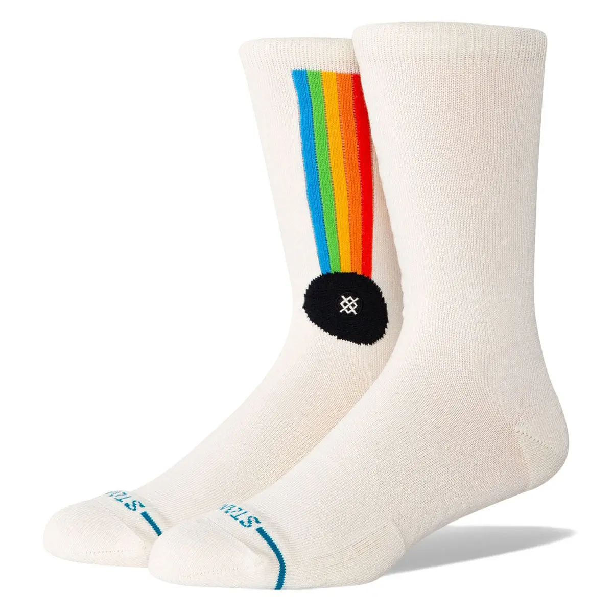 Stance Aperture Crew Socks - White 1