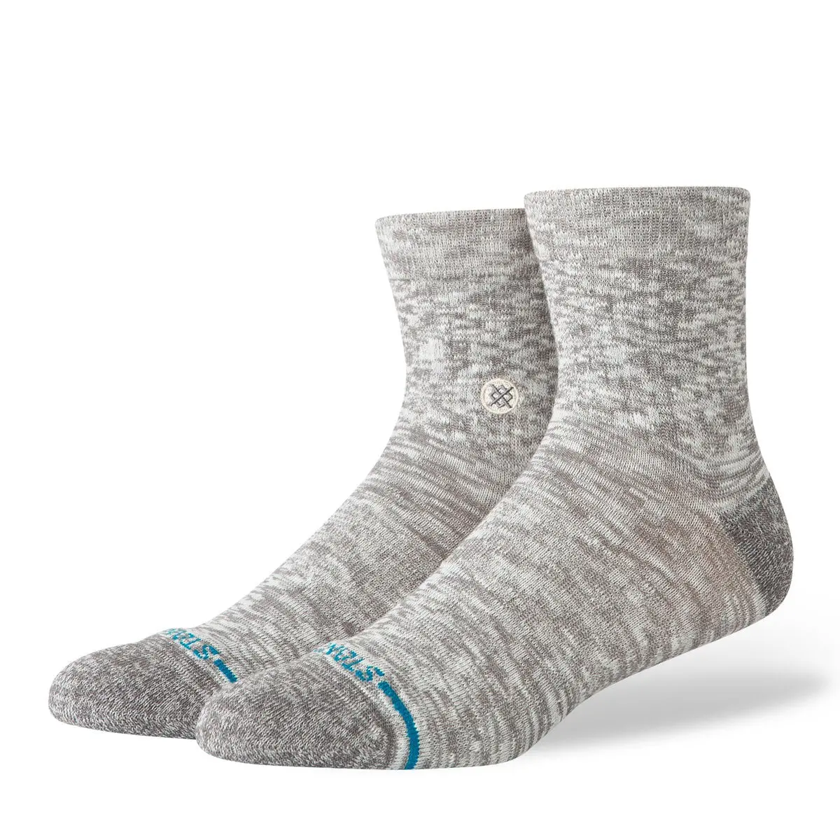 Stance Slub Quarter Socks - Grey 1