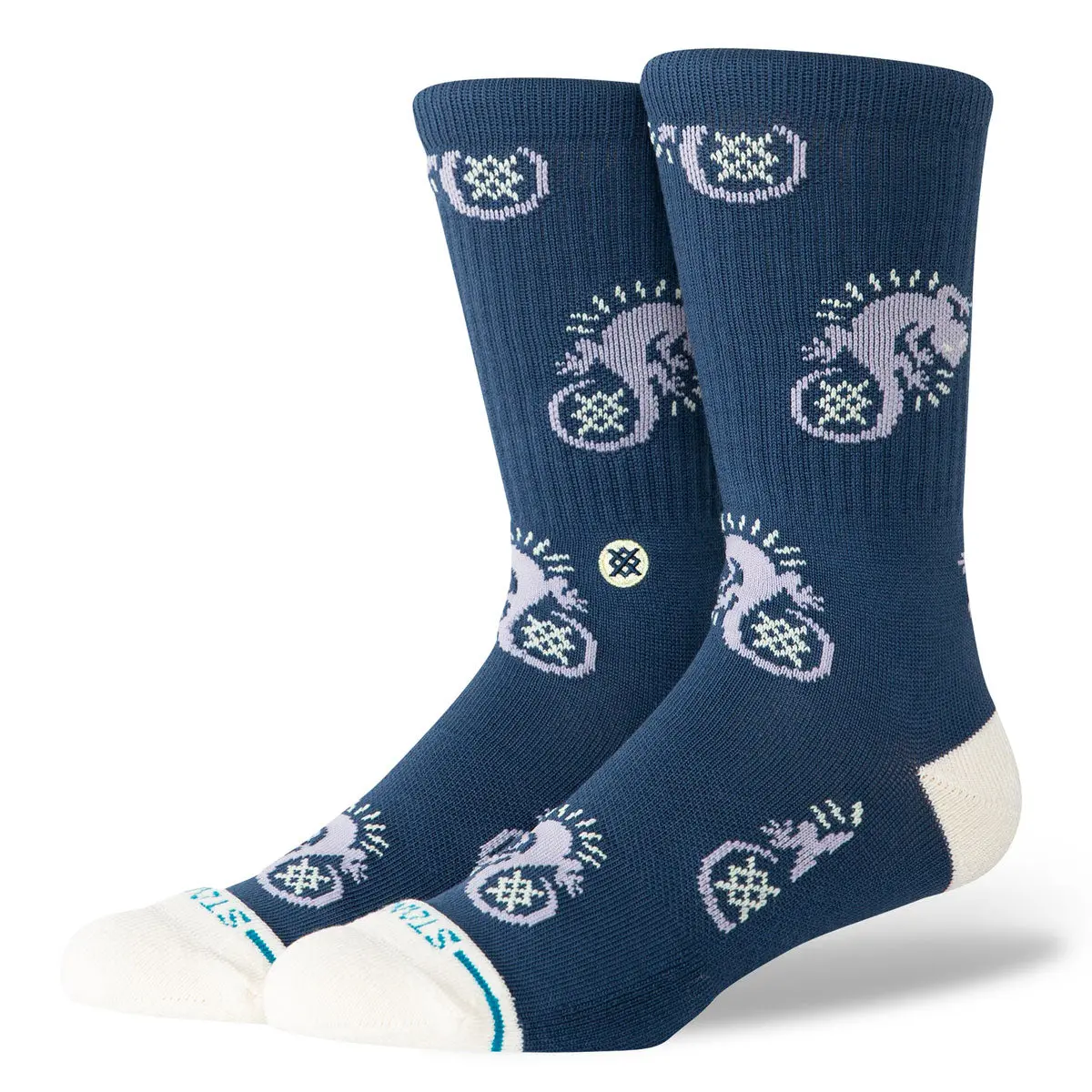 Stance Gecko Crew Socks - Purple 1
