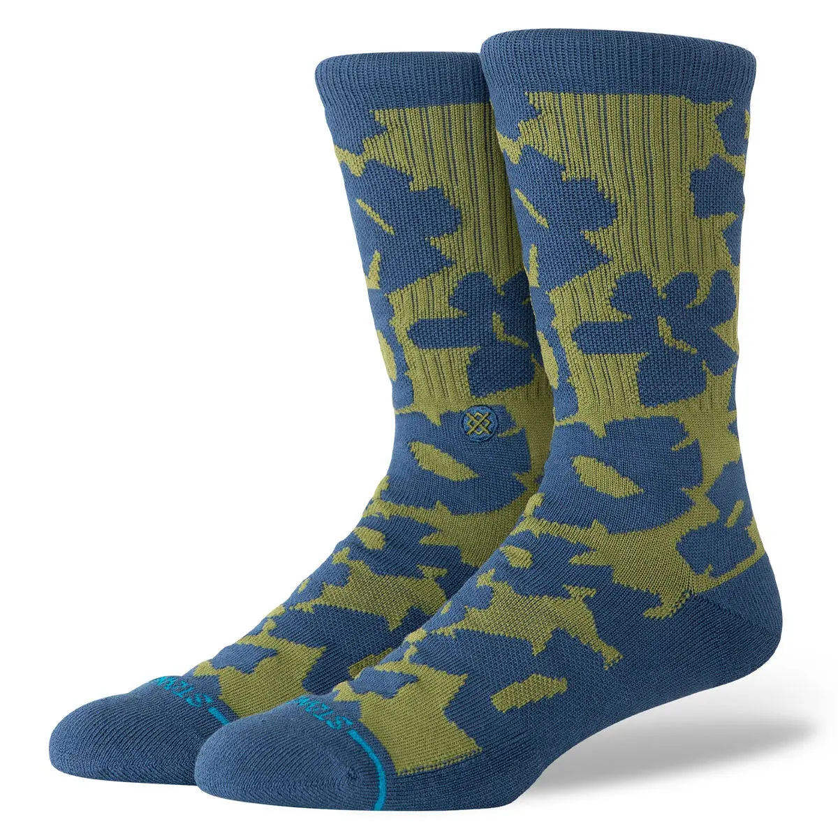 Stance Stomped Crew Socks - Olive 1