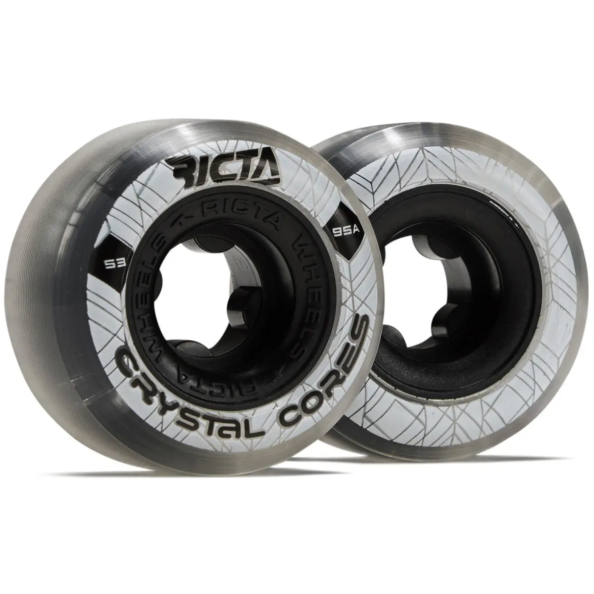 Ricta Crystal Cores 95A Skateboard Wheels - 53Mm 1