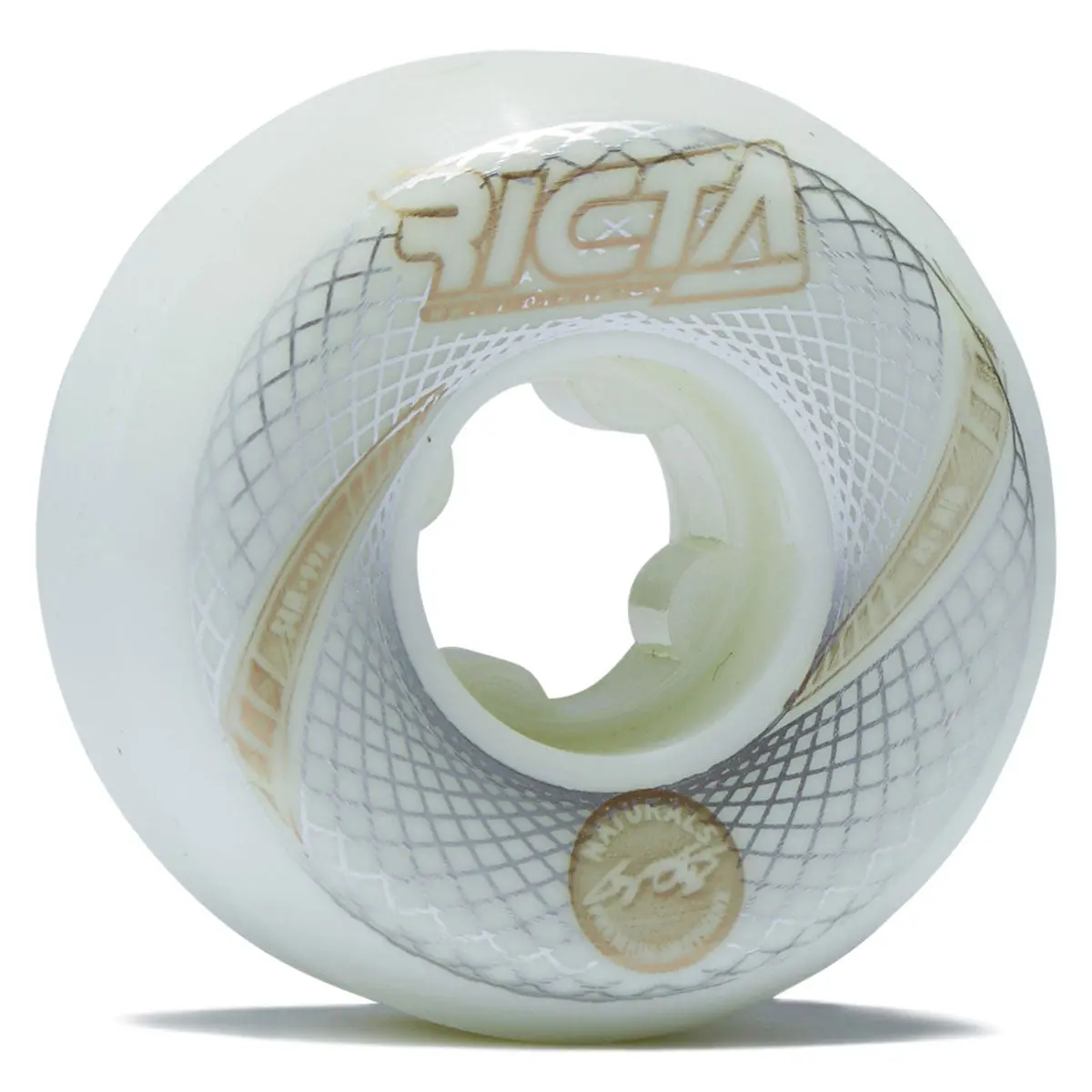 Ricta Ortiz Vortex Naturals Mid 99A Skateboard Wheels - White - 54Mm 1