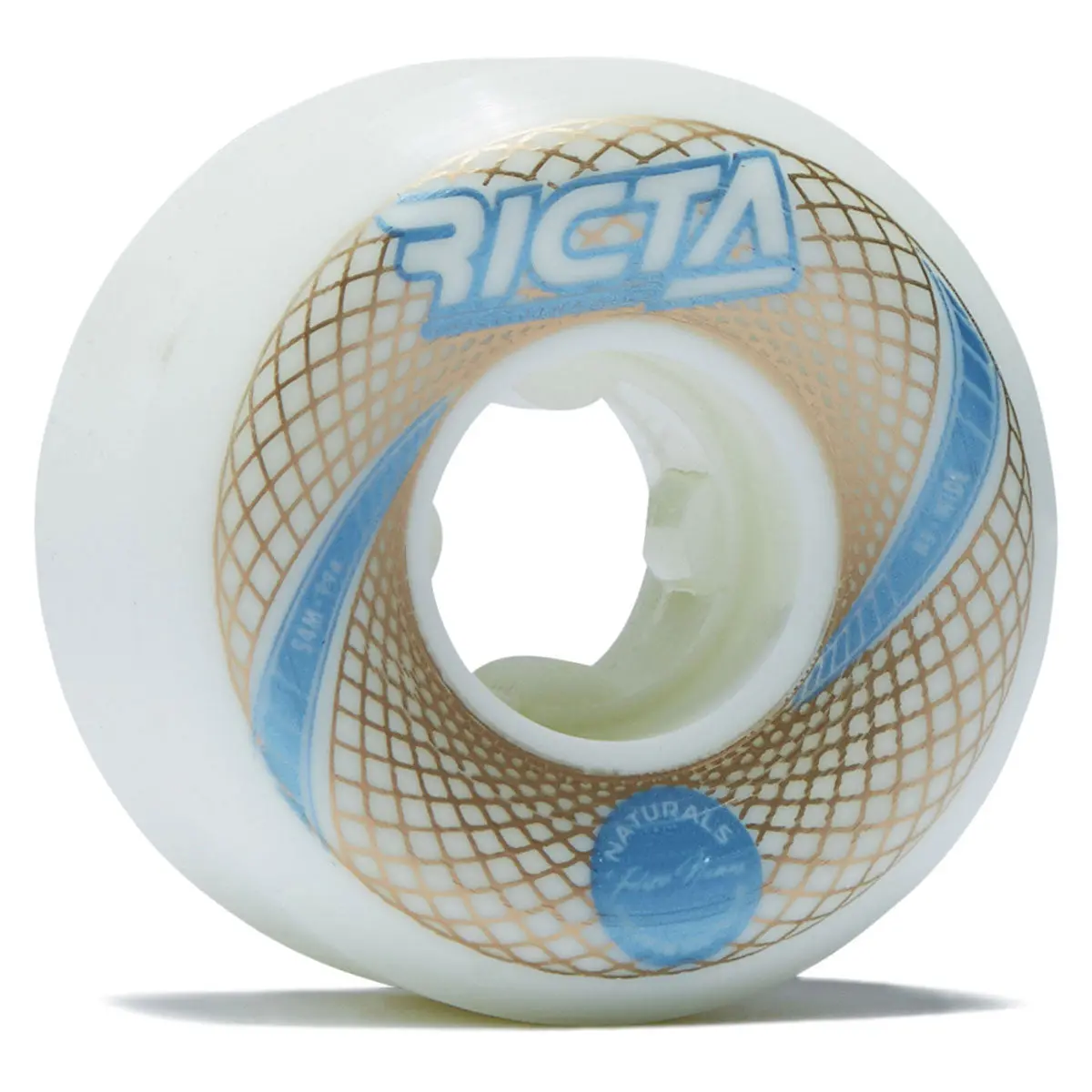 Ricta Nunes Vortex Naturals Wide 99A Skateboard Wheels - White - 54Mm 1