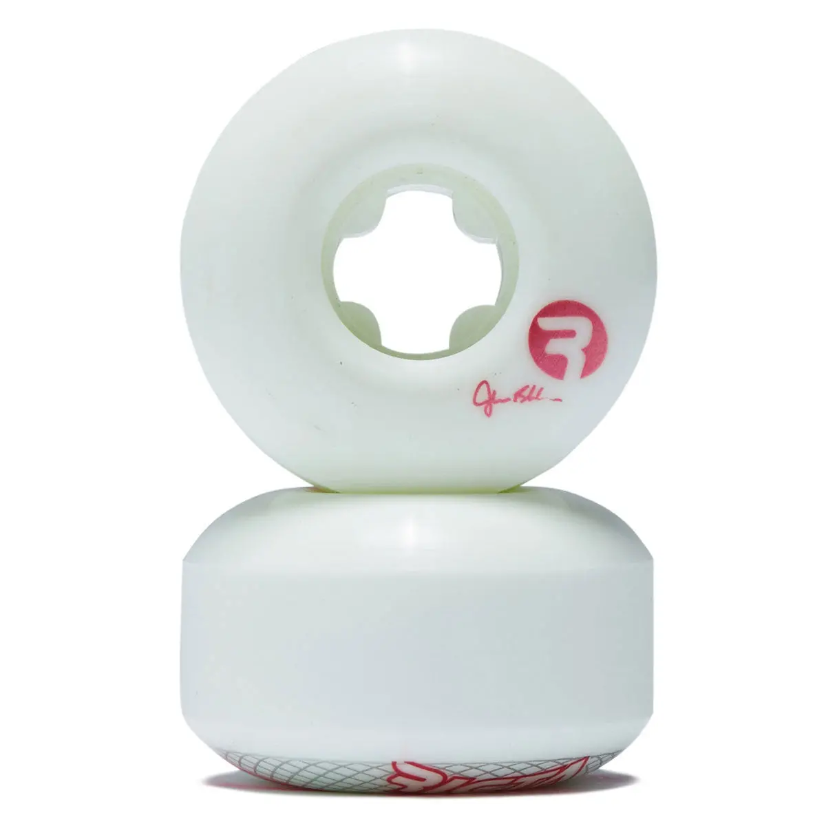 Ricta Shanahan Vortex Naturals Round 101A Skateboard Wheels - White - 53Mm 2