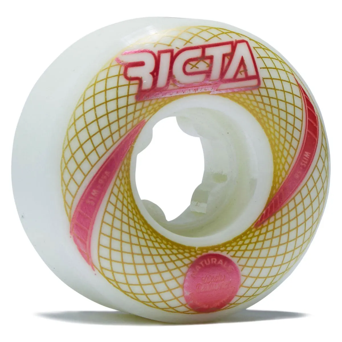 Ricta Desarmo Vortex Naturals Slim 99A Skateboard Wheels - White - 51Mm 1
