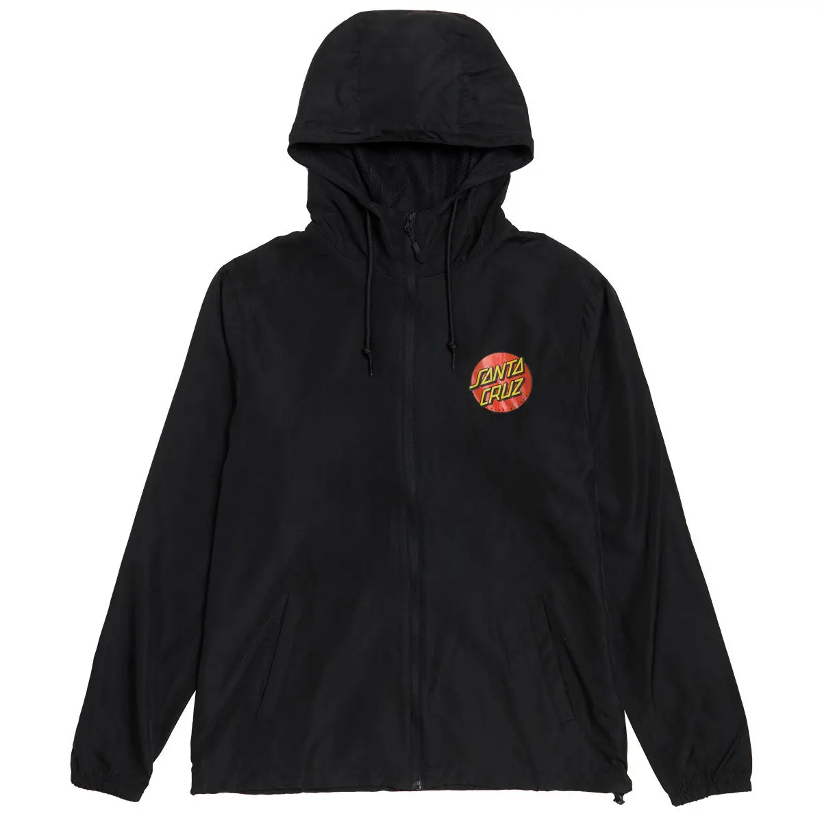 Santa Cruz Cruz Windbreaker Jacket - Black 1