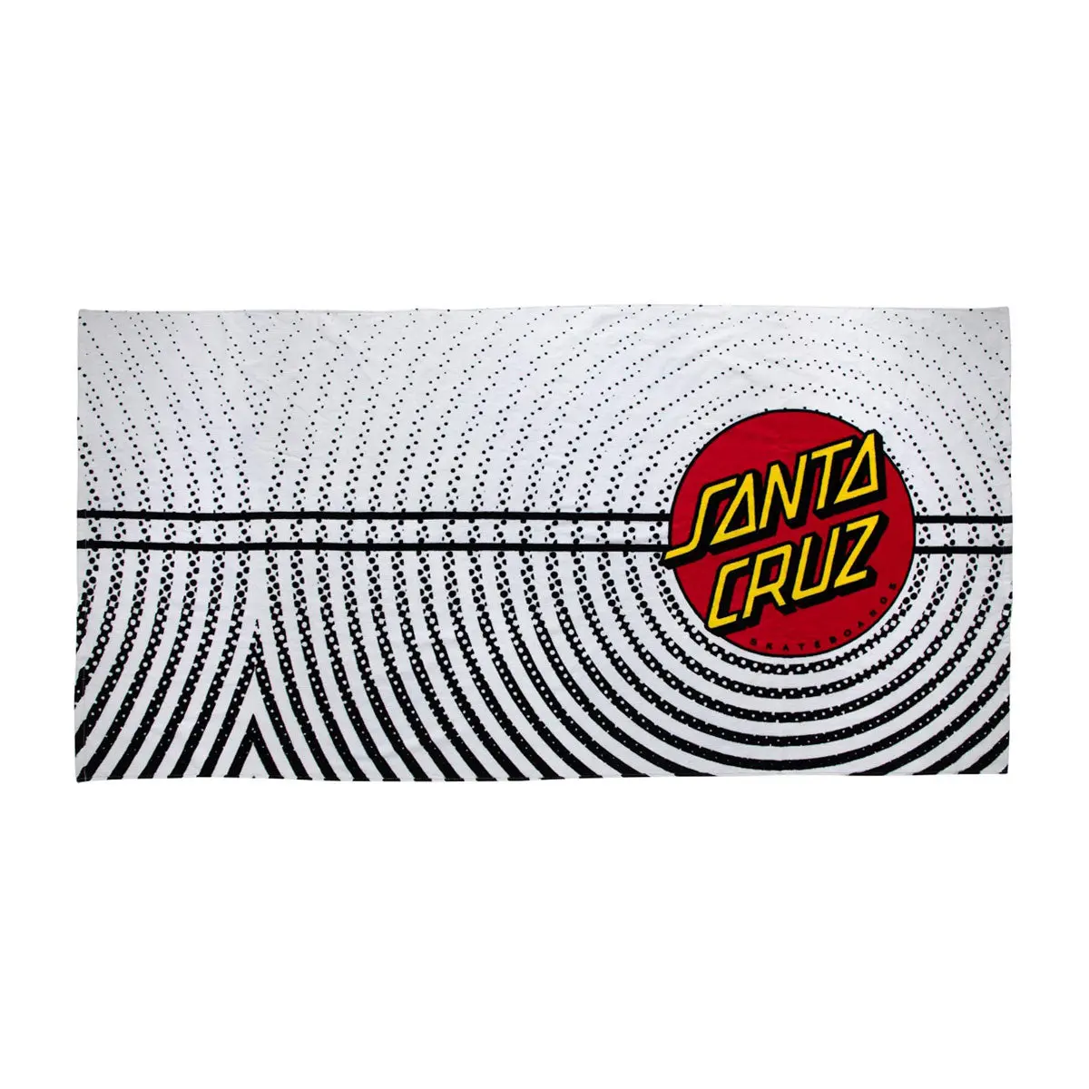 Santa Cruz Classic Dot Towel - White Spiral 1
